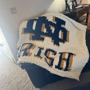 Cozy Knitted Blanket with Logo
